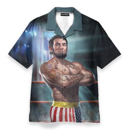 Funny President MMAbe Lincoln - Hawaiian Shirt