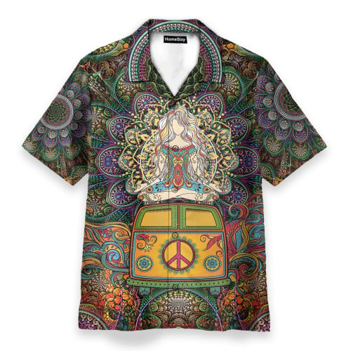 World Of Hippie And Yoga - Hawaiian Shirt