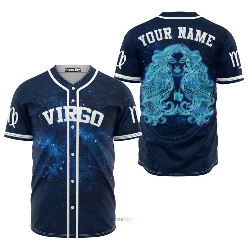 Custom Name Virgo Is Mysterious Zodiac Z07 - Personalized Baseball Jersey