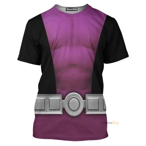 Teen Titan Beast Boy Cosplay Costume - 3D Tshirt