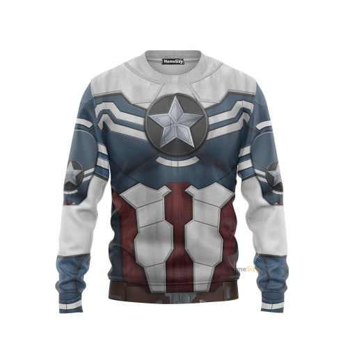 3D Sam Wilson Captain America Custom Cosplay Costum Sweatshirt QT307019