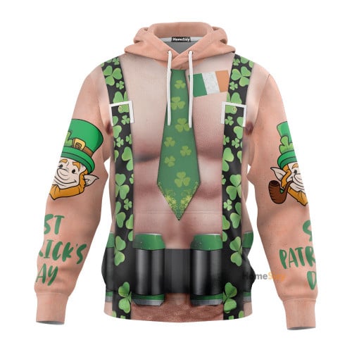 St. Patrick's Day Men Funny Ugly Custom Cosplay Costume Tshirts Hoodies QT303013Hg