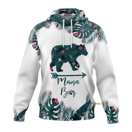 3D Mama Bear Mothers Day Gift Custom Tshirt Hoodie QT212102Hc