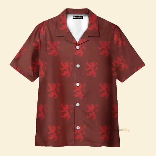 Homesizy Wizard And Witch Gryffind House Cosplay Costume - Hawaiian Shirt