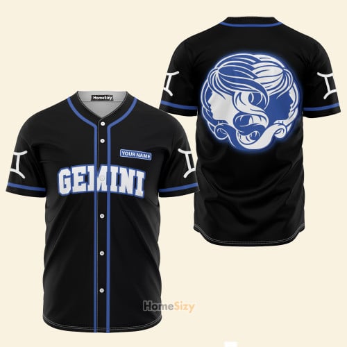 Custom Name Gemini Great Zodiac Z13 - Personalized Baseball Jersey