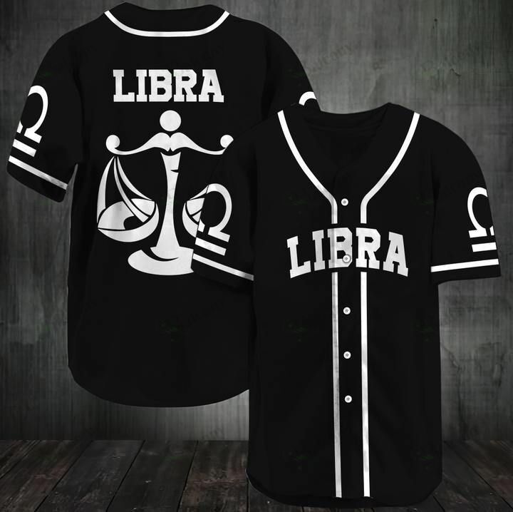 Awesome zodiac - Libra Baseball Jersey 062