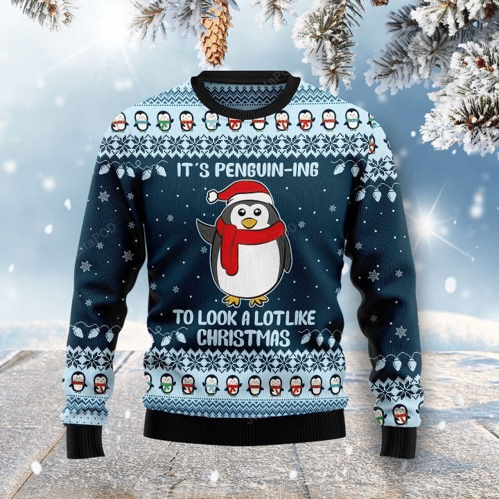 To Look A Lot Christmas Ugly Sweater