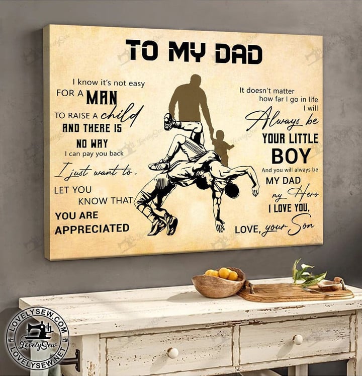 Wrestling To My Dad Poster & Matte Canvas BIK21080901-BID21080901