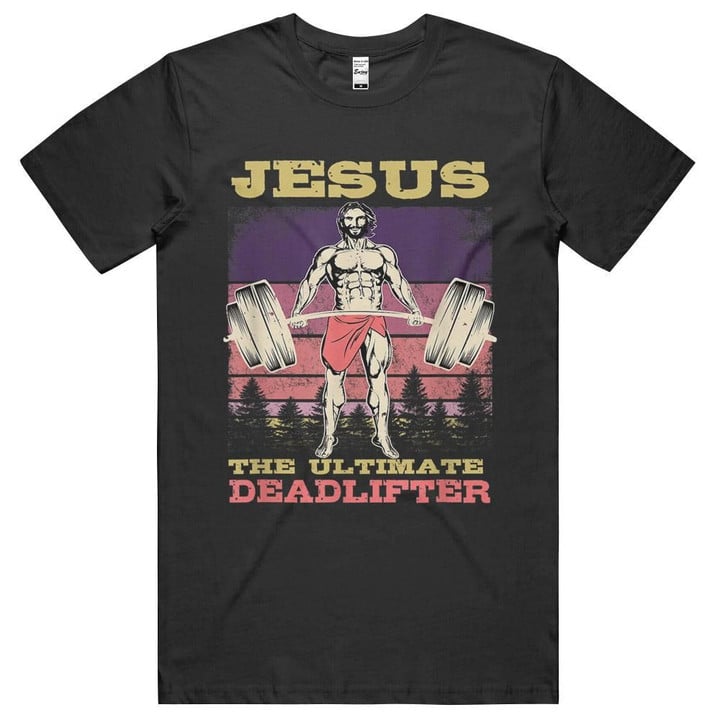 Jesus The Ultimate Deadlifter Bodybuilding Workout t-shirt, hoodie, long sleeve tee