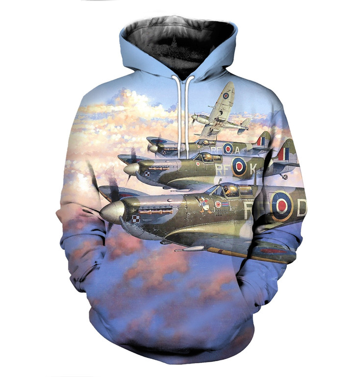3D All Over Printed Supermarine Spitfire Clothes