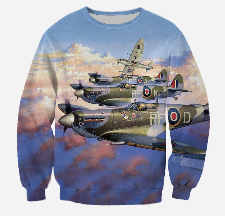 3D All Over Printed Supermarine Spitfire Clothes