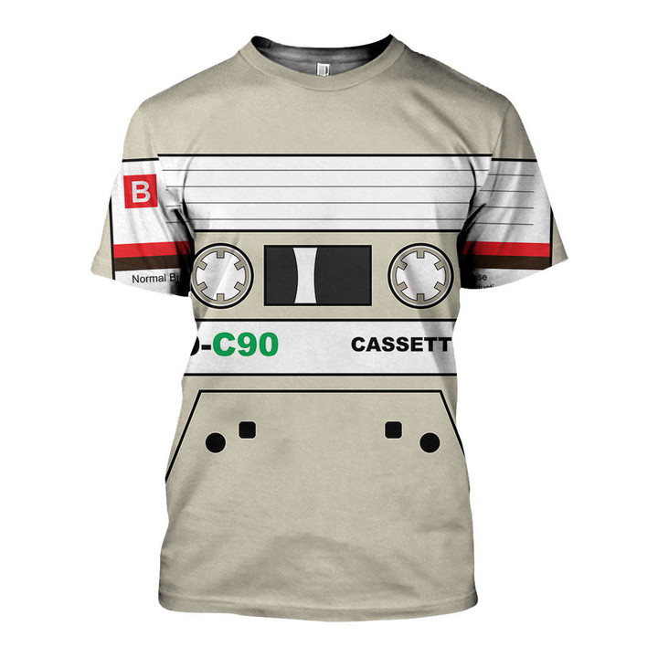 3D All Over Printed Cassette Tapes Shirts and Shorts