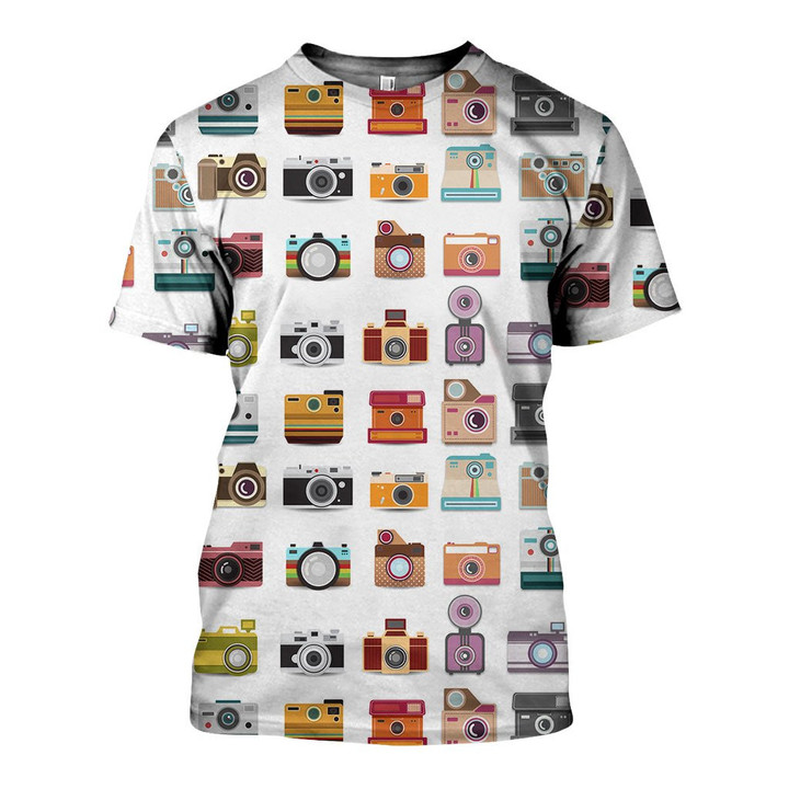 3D All Over Printed Camera Beautiful Art Shirts and Shorts