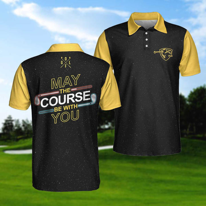 May The Course Be With You Golf Short Sleeve Polo Shirt