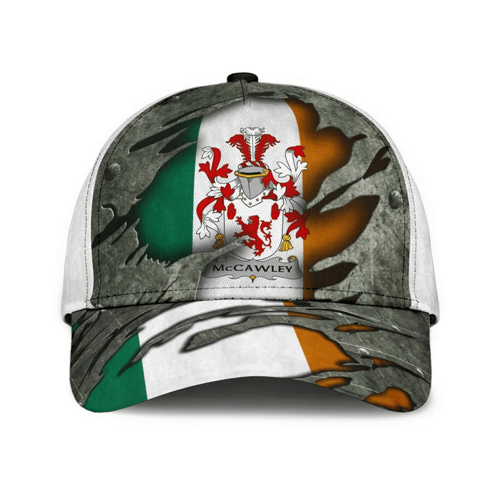 Mccawley Coat Of Arms - Irish Family Crest Classic Cap 3D