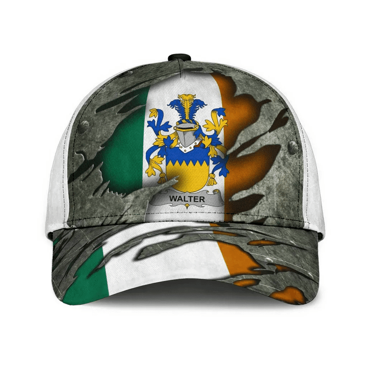 Walter Coat Of Arms - Irish Family Crest Classic Cap 3D