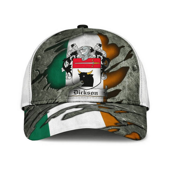 Dickson Coat Of Arms - Irish Family Crest Classic Cap 3D