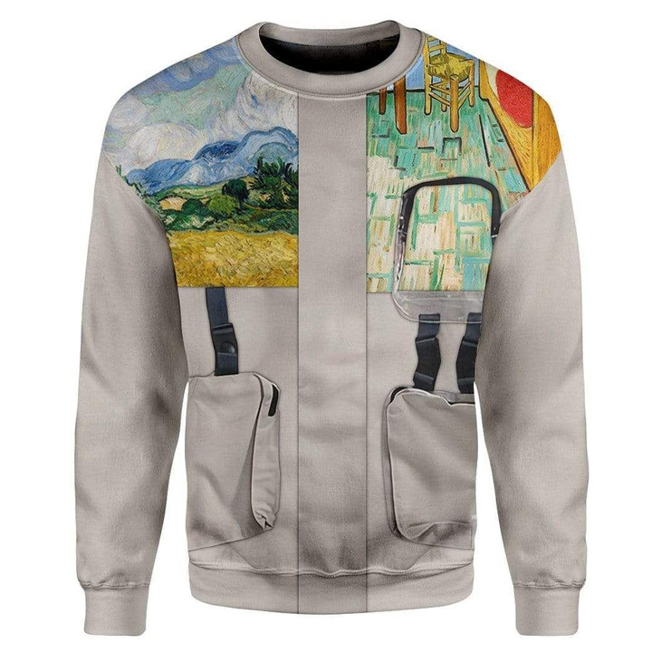 3D Vincent Van Gogh Hip Hop Jackets Custom Sweatshirt Apparel