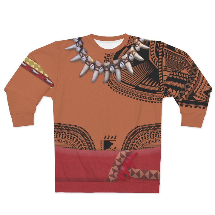 Chief Tui Long Sleeve Sweatshirt, Moana Costume