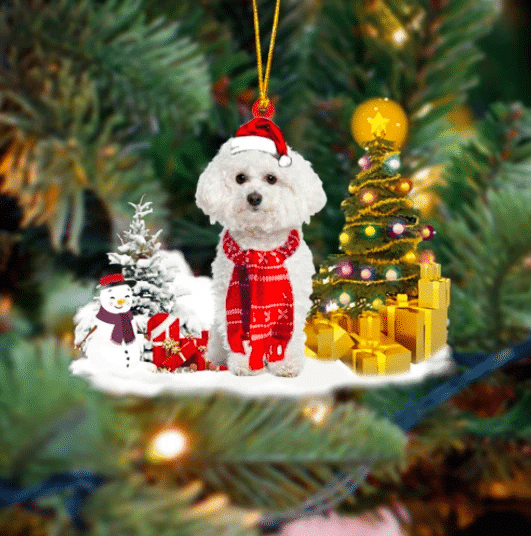 Bichon Frise Christmas Ornament 5