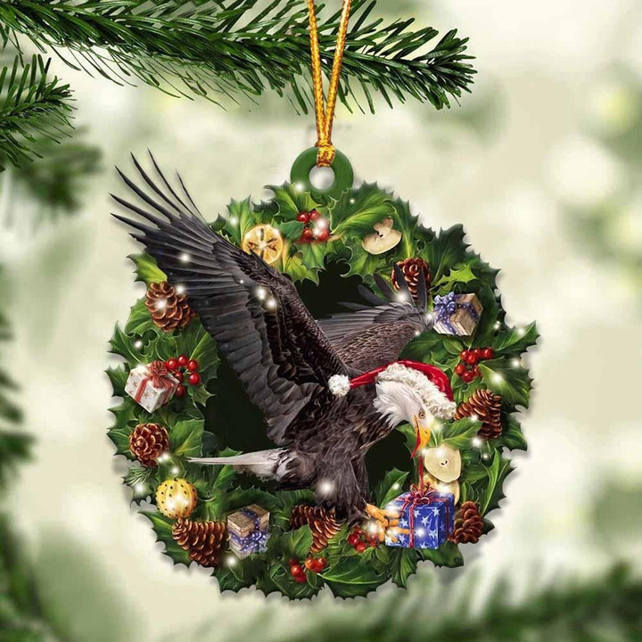 Eagle and Christmas gift for her gift for him gift for Eagle lover ornament