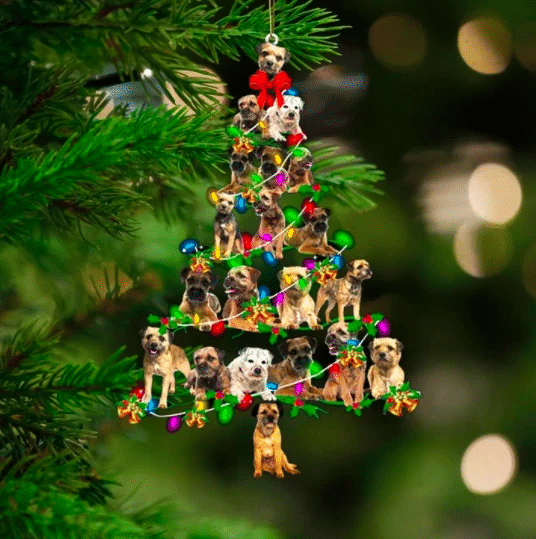 Border Terrier Christmas Ornament 2