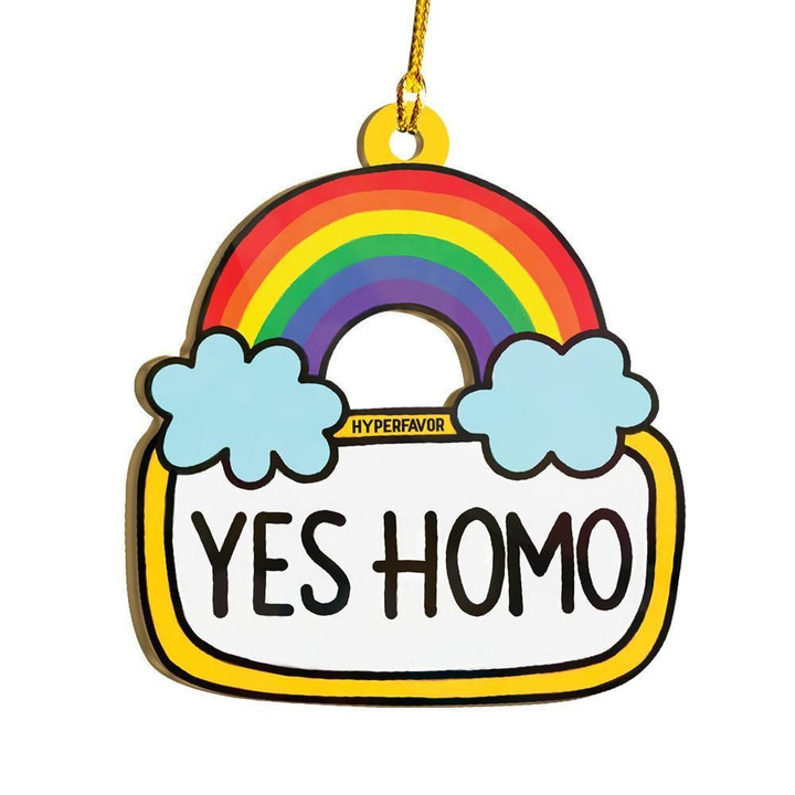 LGBT Yes Homo Ornament