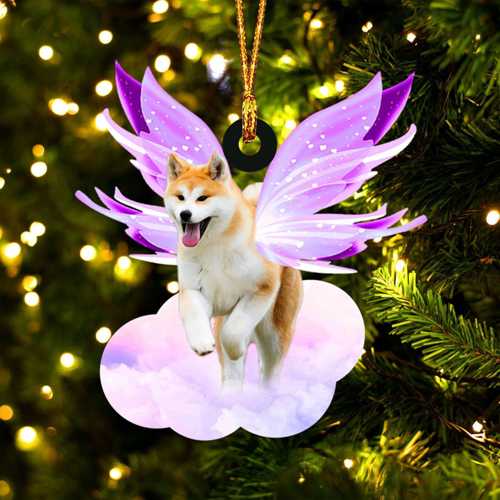 Akita Inu and wings gift for her gift for him gift for Akita Inu lover ornament