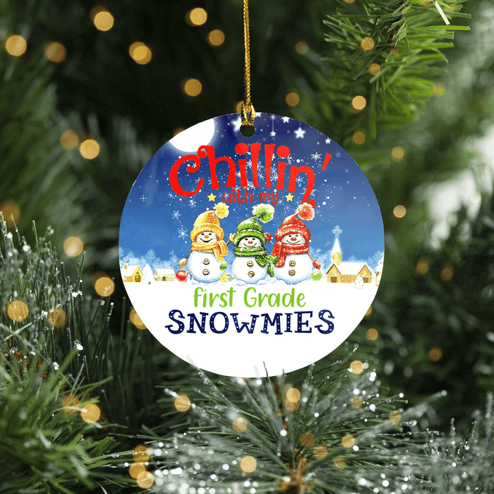 Snowmies Christmas Ornament