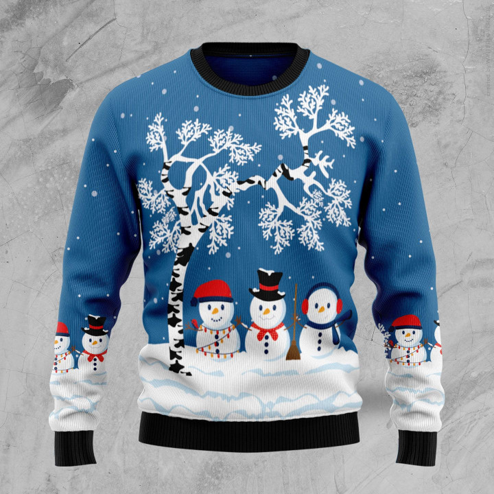Snowman Beauty Ugly Christmas Sweater 3D Printed Best Gift For Xmas Adult | US4342