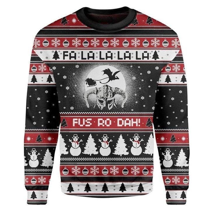 Fa La La La Ugly Christmas Sweater 3D Printed Best Gift For Xmas Adult | US6384