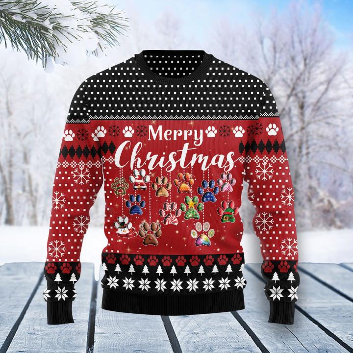 Dog Merry Christmas Ugly Christmas Sweater 3D Printed Best Gift For Xmas Adult | US5211