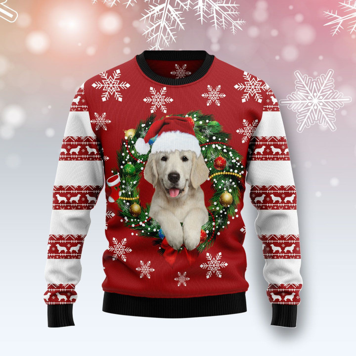 Golden Retriever Wearing Santa�s Hat Ugly Christmas Sweater 3D Printed Best Gift For Xmas Adult | US4889