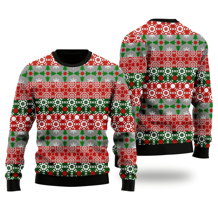 Christmas In Candinavian Pattern Ugly Christmas Sweater 3D Printed Best Gift For Xmas UH2154