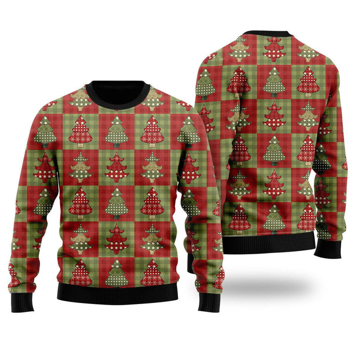 Classic Christmas Tree Pattern Ugly Christmas Sweater 3D Printed Best Gift For Xmas UH2096