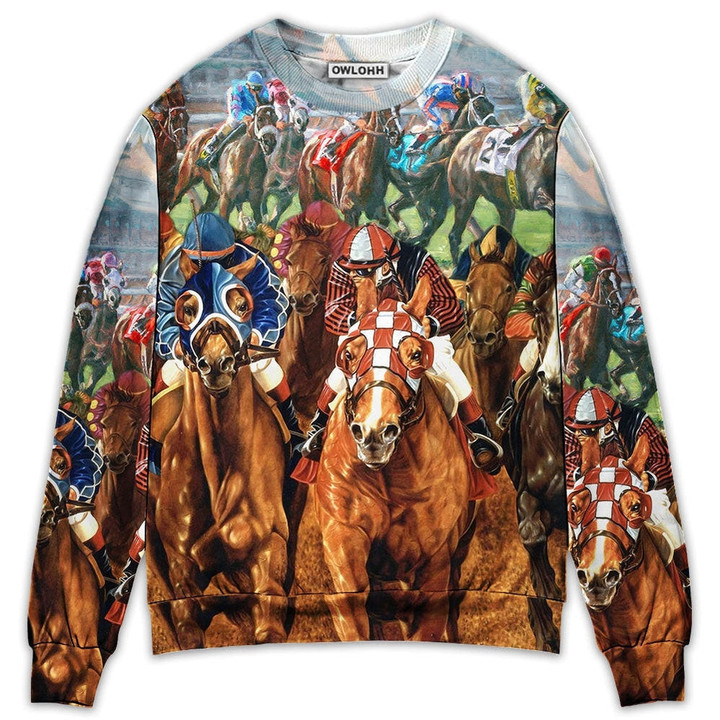 Horse Racing You Have The Best Seat - Sweater - Ugly Christmas Sweaters