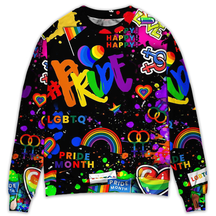 LGBT Pride Mix Color - Sweater - Ugly Christmas Sweaters