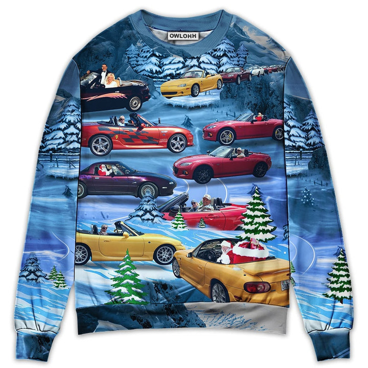 Car Miata Sports Cars - Sweater - Ugly Christmas Sweaters