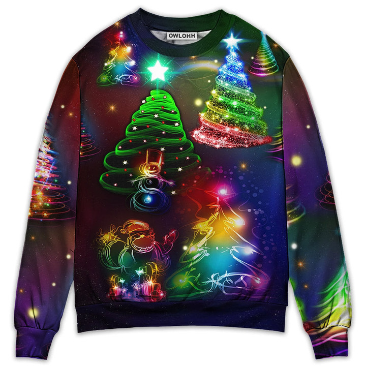 Christmas Merry Everything Happy Always - Sweater - Ugly Christmas Sweaters