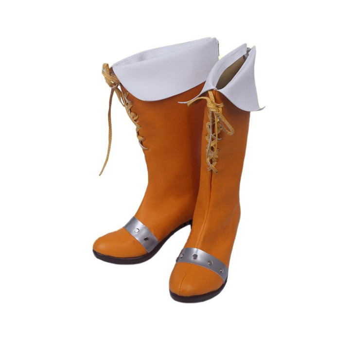 Anime The Seven Deadly Sins Serpent's Sin Of Envy Diane Cosplay Boots Shoes Lady Daily Fashion Orange Spring Boots Cosplay Wig