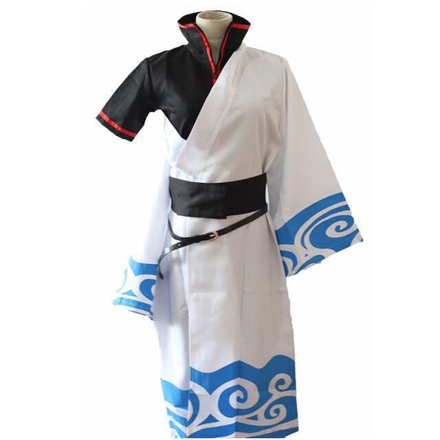 Anime Gintama Cosplay Costume Hallween fancy Dress Adults Sakata Gintoki Cosplay Costumes full set for Carnival Purim party