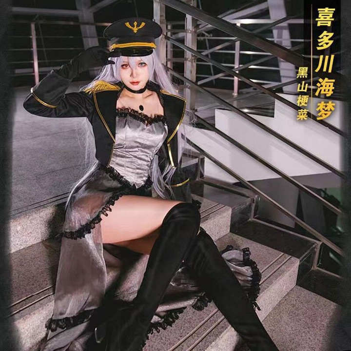 High Quality Black Lobelia Marin Kitagawa Cosplay My Dress Up Darling Maid Costume Uniform Outfits Halloween Carnival Suit