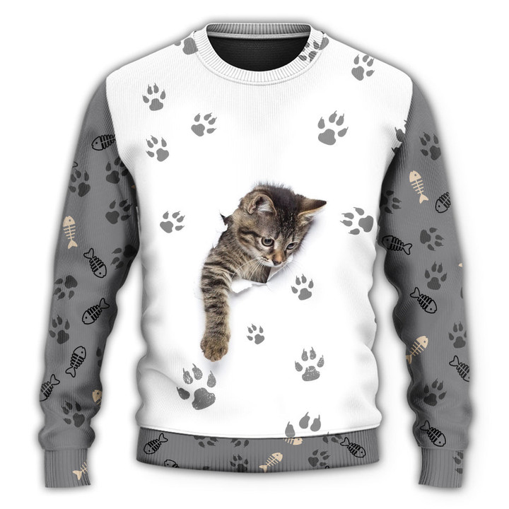 Cat Little Baby In My Soul - Sweater - Ugly Christmas Sweaters