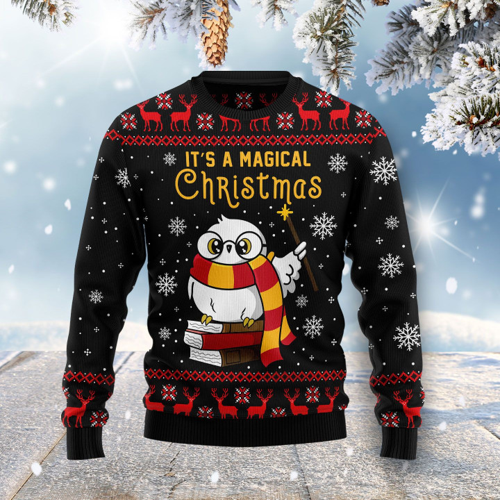 Magical Christmas Ugly Christmas Sweater 3D Printed Best Gift For Xmas Adult | US4496