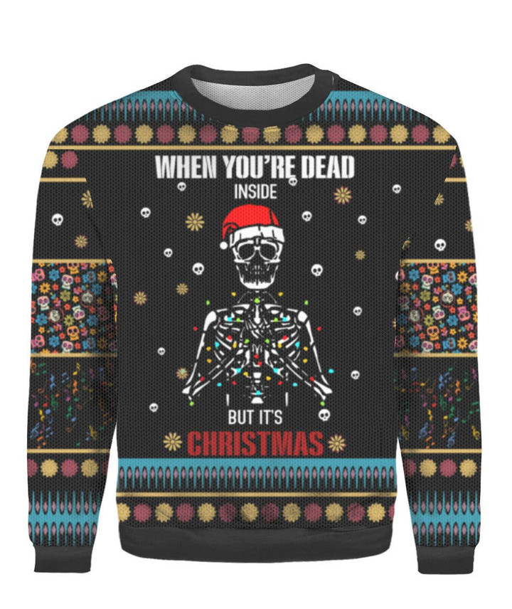 Skulls Christmas Ugly Christmas Sweater 3D Printed Best Gift For Xmas UH1037