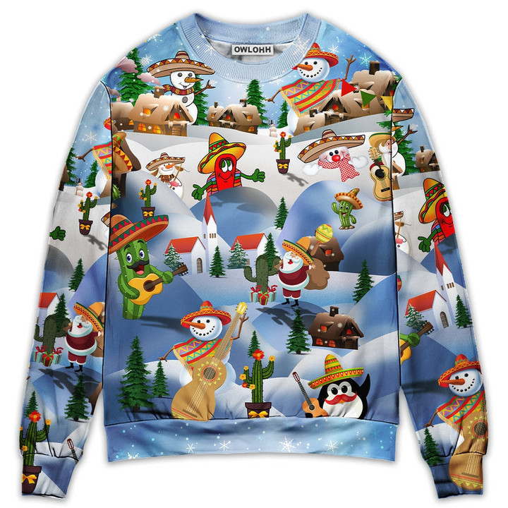 Christmas Merican Say Merry Xmas - Sweater - Ugly Christmas Sweaters