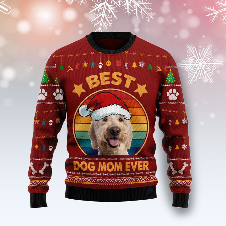 Goldendoodle Best Dog Mom Ever Ugly Christmas Sweater 3D Printed Best Gift For Xmas Adult | US4884