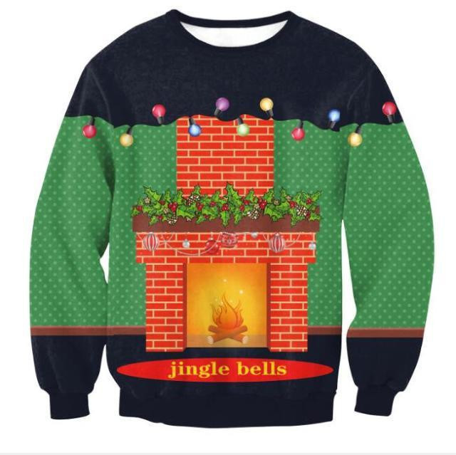 Jingle Bells Christmas Ugly Christmas Sweater 3D Printed Best Gift For Xmas Adult | US6105