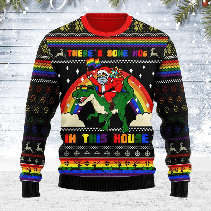 Hobby  LGBT There?s Some Hos In This House Ugly Christmas Sweater