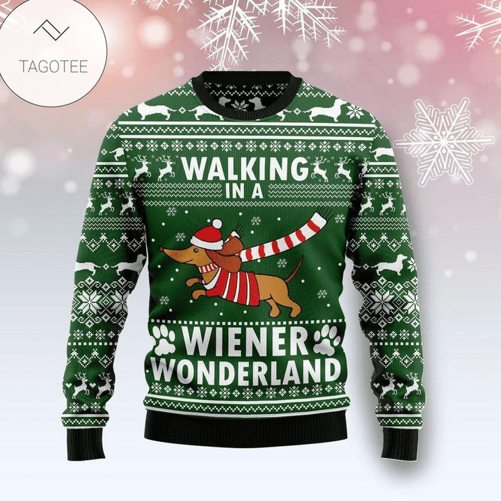 Dachshund Weiner Wonderland Ugly Christmas Sweater